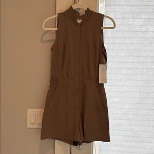 Athleta Brown Sleeveless Jumpsuit